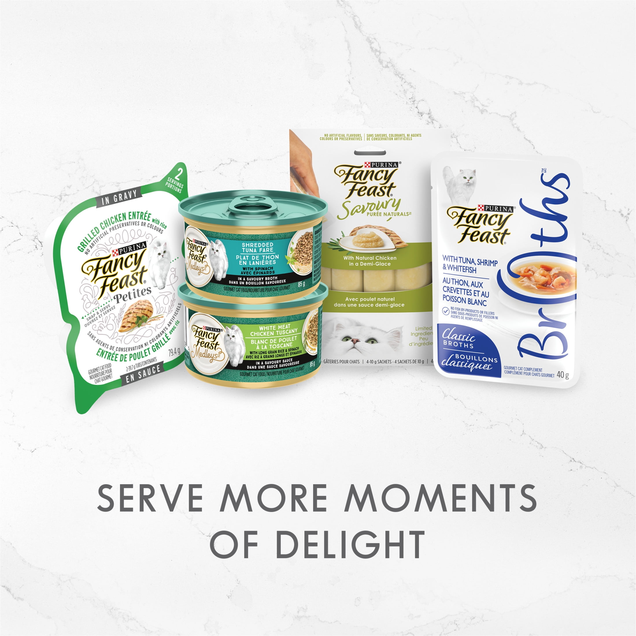 Fancy Feast Delices au Cheddar Festin de Poulet Grille et de Fromage Cheddar en Sauce Nourriture pour Chats