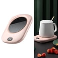 thumbnail image 1 of Baohd Electric Mug Warmer Desktop Beverage Auto Pad Off Heating Shut Cup Drinking Pink, 1 of 4