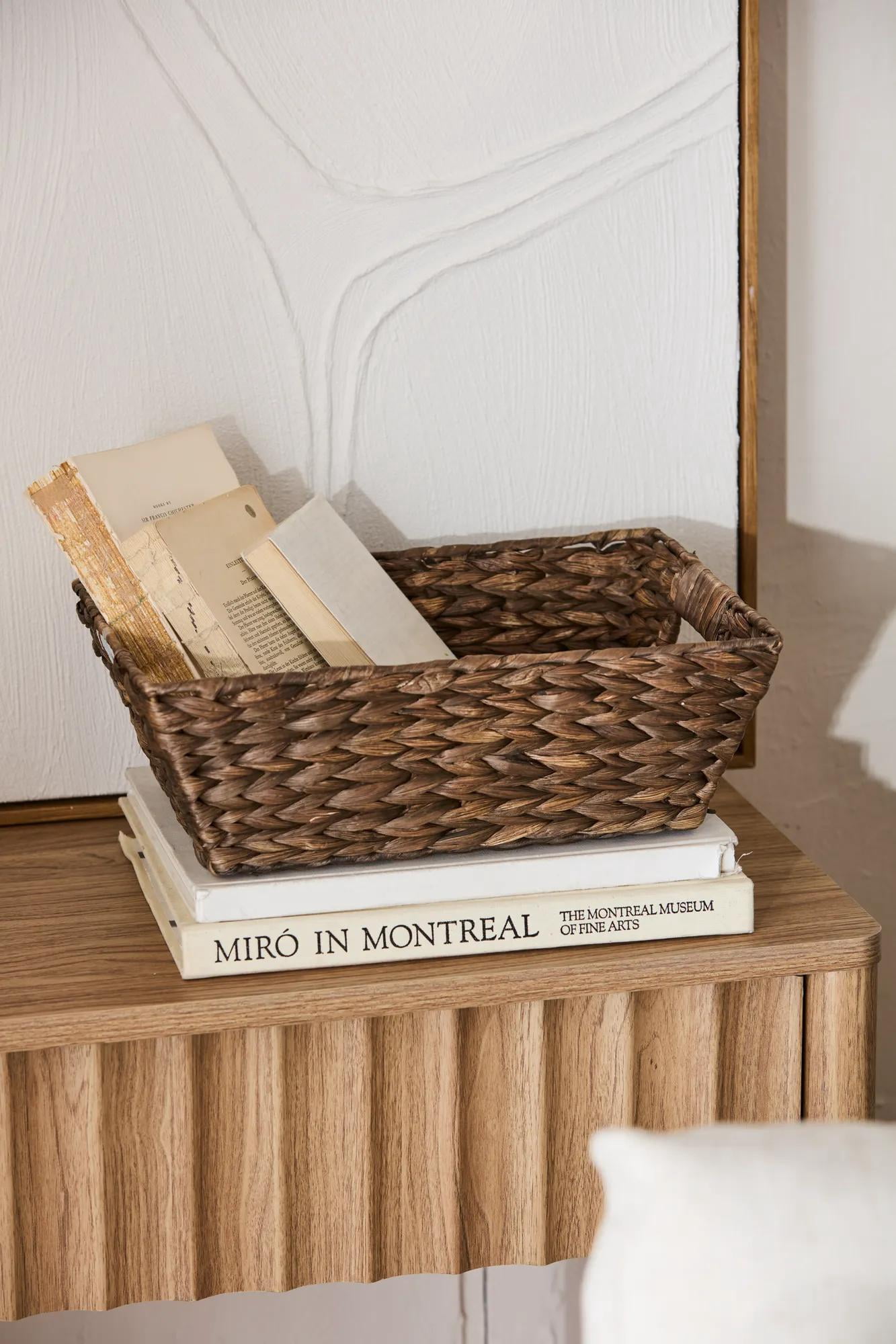 Bouclair panier tissé avec poignées