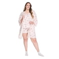 thumbnail image 2 of George Women's Plus Three Piece Robe Sleep Set, 2 of 5