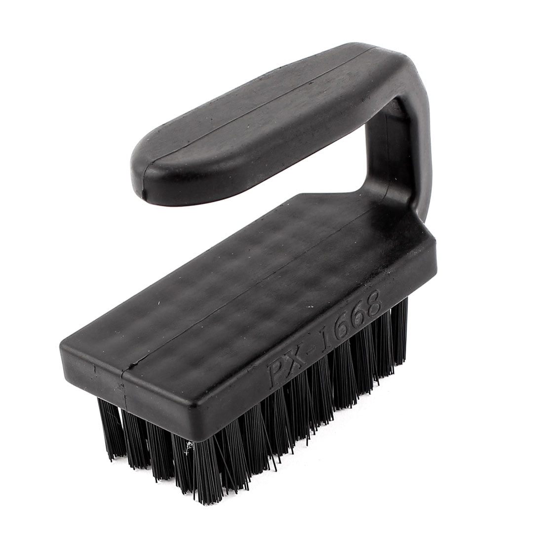 Unique Bargains Black Plastic Anti-Static Stiff Bristles Scrub Brush Cleaner