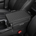 thumbnail image 2 of Riforla Upgraded Car Center Console Cover Microfiber Leather Car Armrest Cover Cushion with 2 Storage Bags Universal Car Armrest Storage Box Car Interior Accessories for Most Vehicles Car Storage Bag, 2 of 7