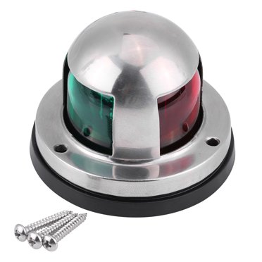 Bateau Marin 12V en Acier Inoxydable Rouge et Vert LED Signal de Navigation Lampe Accessoire de Yacht