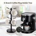 thumbnail image 3 of Mug Holder Tree, 8 Hooks Coffee Cup Holder with 360° Rotating Base, Wooden Mug Tree Coffee Cup Rack, Mug Stand Coffee Mug Organizer Station for Kitchen Coffee Bar Office, 3 of 7