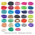thumbnail image 3 of 10 Pcs Bandes pour Cheveux Mixtes Extensibles Ajustables Décoratives Haute Élasticité Protège-Queue de Cheval Accessoires pour Filles Enfants Rouge Vin, 3 of 5