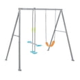 thumbnail image 1 of Intex Balançoire de Terrain de Jeu Colorée à Deux Fonctionnalités avec Barre Trapèze pour Enfants, Gris, 1 of 12