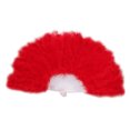 thumbnail image 1 of Feather Fan Decoration Crafts Parties Cosplay Household Handheld Ornament Decorative Fans Present Dancing Wedding Adult Red, 1 of 7