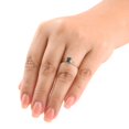 thumbnail image 4 of 1 Ct Black Diamond Solitaire Engagement Ring 14K White Gold, 4 of 4