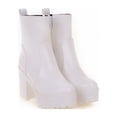 thumbnail image 4 of XZNGL Womens Winter Thick Bottom Waterproof Platform Thick High Outdoor Short Knight Boots, 4 of 9