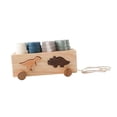thumbnail image 3 of lionlar Wooden Shape Sorting Stacking Toy Building Car for Kids Ages 1 2 3 Years Old dinosaurs, 3 of 9