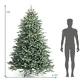 thumbnail image 4 of Costway 7ft Artificial Christmas Spruce Hinged Tree w/ 1260 Mixed PE & PVC Tips, 4 of 10