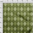 thumbnail image 3 of oneOone Velvet Forest Green Fabric Check Sewing Craft Projects Fabric Prints By Yard 58 Inch Wide, 3 of 4