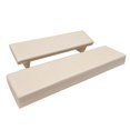thumbnail image 1 of TISHITA Nail Arm Rest Professional PU Soft Stable Comfortable Holder Waterproof Nail Mat Milk tea color, 1 of 3
