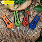 Miniature, pointed gardening shears for precise pruning - lightweight stainless steel handheld pruning shears, flower trimmers, and bonsai shears.