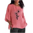 thumbnail image 2 of Hauts Corset pour Femmes Été Aguichant Imprimé Régulier à Boutons Col Rond Manches Courtes Femmes Manches Courtes Haut Blouses Grande Taille pour Femmes en Liquidation, 2 of 5