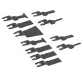 thumbnail image 4 of 11PCS Lame de Scie Oscillante Libération Rapide Acier au Carbone Travail Droit Multitool Lame Kit, 4 of 14
