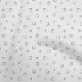 thumbnail image 1 of oneOone Tissu Coton Soie Blanc Rétro Écouteurs Robe Tissu Imprimé Tissu au Mètre 42 Pouces de Large, 1 of 5