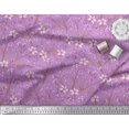 thumbnail image 3 of Soimoi polyester Crepe Fabric Leaves & Azalea Floral Printed Fabric 1 Yard 52 Inch Wide, 3 of 3