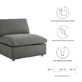 thumbnail image 2 of Modway Commix 5 Piece Down Filled Overstuffed Sectional Sofa Set in Gray, 2 of 10