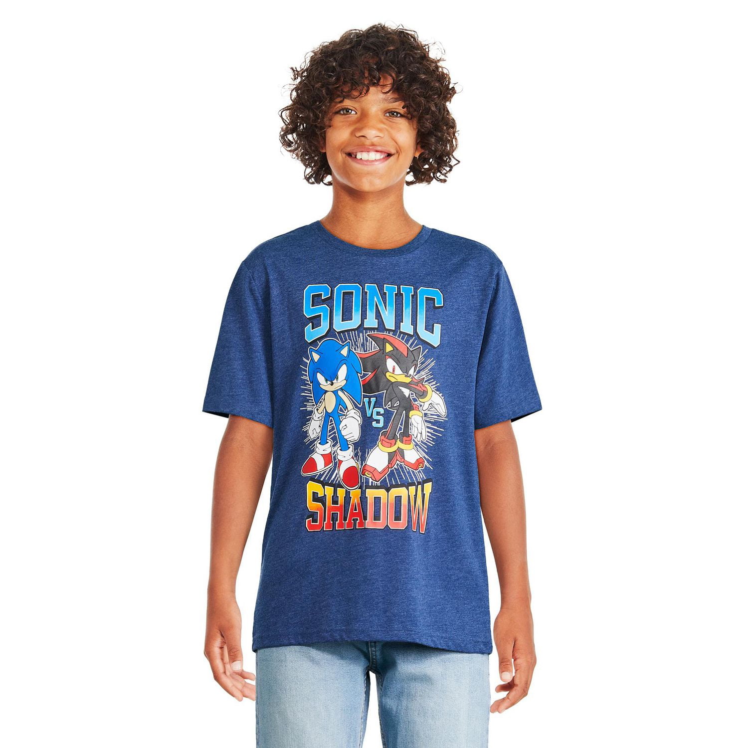 T-shirt à manches courtes Sonic le hérisson pour garçons