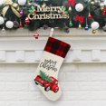 thumbnail image 3 of Holiday Time 21 inches Linen Fabric Truck Stocking, Multi colors, 3 of 3