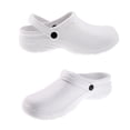 thumbnail image 4 of Mens Womens Nurse Shoes Clogs Lightweight Anti Slip Sandal - white, white EU 37, 4 of 8