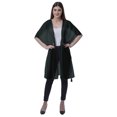 thumbnail image 1 of Moomaya Womens Georgette Shrug Open Front Long Sheer Coverup w/ Tassels, 1 of 7