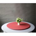 thumbnail image 2 of ORUYROP 2-Pack Cocktail Round Table Topper Cap Spandex Fitted Stretch Cocktail Tablecloth Tight Stretchable Elastic for Weddings Banquets Events Parties Restaurants(Size: 280cm,Color: Coral Re, 2 of 7
