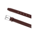 thumbnail image 2 of CTM®  Leather 1 1/8 Inch Basic Dress Belt with Silver Buckle (Men's), 2 of 3