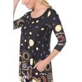 thumbnail image 3 of White Mark Tunique pour Femmes à Manches 3/4 en Jersey, 3 of 5
