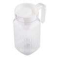 thumbnail image 3 of Small Glass Pitcher With Lid, Acrylic Transparent  Bottle Striped Water Ice Cold  Jug With Lid for Bar Home Water Jug, 3 of 8