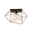 thumbnail image 1 of Alora Lighting FM303201CBRG Necto - 1 Light Flush Mount, Classic Black/Relic Gold Finish, 1 of 2