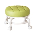 thumbnail image 3 of Rongfmy 360 degree Rotating Low Roller Seat Stool Pulley Low Stool for Living Room Kitchen Green, 3 of 9