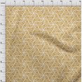 thumbnail image 4 of oneOone Viscose Chiffon Mustard Yellow Fabric Geometric Craft Projects Decor Fabric Printed By The Yard 42 Inch Wide, 4 of 4