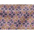 thumbnail image 4 of oneOone Viscose Jersey Fabric Check & Triangle Ikat Printed Craft Fabric BTY 60 Inch Wide, 4 of 5