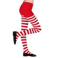 thumbnail image 2 of dmqupv Girl Footed Dance Tights Girls' Tights Striped Tights For Children Panty Hose Length Accessory for Performance Carnival Theme Party H,Size for One Size, 2 of 4