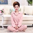 thumbnail image 1 of REDHOTYPE Pyjama de Mère Femmes Printemps et Automne Manches Longues Grande Taille Nouvelle Mode Floral Coton Homewear Set, 1 of 2