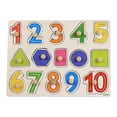 thumbnail image 1 of Jindong Kids Wooden Peg Puzzles Set with Alphabet Numbers Fruits Animals and Vehicles, 1 of 9