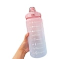 thumbnail image 1 of Bouteille d'Eau 2 L avec Marqueur et Paille, Grande Capacité, Bouteille d'Eau avec Poignée, Réutilisable et Étanche, Pichet d'Eau pour Randonnée, Voyage, Sports de Plein Air, Gym, Mise en Forme, 1 of 7