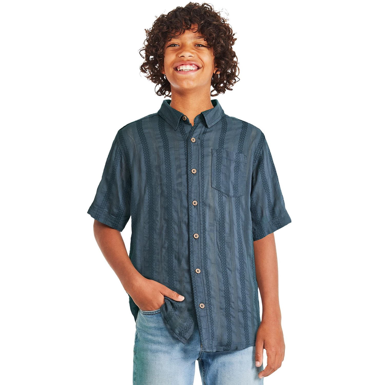 Ensemble 2 pièces avec chemise tissée George pour garçons
