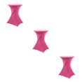 thumbnail image 3 of Wweixi Versatile Elastic Cocktail Table Set Fitting For Any Occasion Environmentally Friendly Polyester Rose Red 3Set, 3 of 6