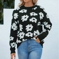 thumbnail image 1 of U.Vomade Women's Crew Neckline Chenille Sweater, 1 of 2