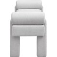 thumbnail image 4 of Meridian Furniture Banc en Tissu Gris Stefano, 4 of 8