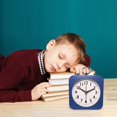 thumbnail image 1 of Fashion Creatives Candy Lazy Silent Small Alarm Clock Desktop Wind Sweeping Second Clock, 1 of 6
