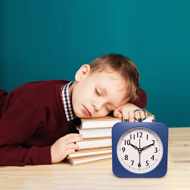 Fashion Creatives Candy Lazy Silent Small Alarm Clock Desktop Wind Sweeping Second Clock