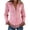 Pink, variant on Women's Western Shirt with Fringe, Suede Button Down Long Sleeve Blouse, Cowgirl Top with Tassels for Western Party, Rodeo and Casual Wear Pink L