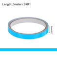 thumbnail image 2 of Unique Bargains 4 Rouleaux 0.3 Pouces x 9.8 Pieds Bande Fluorescente Phosphorescente pour Animaux, Bleu, 2 of 5