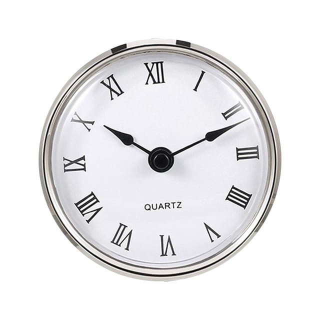 Clock Insert 3 Inch mm Round Clock Fit Movement Bezel Roman Numerals Inch (76 mm) Diameter