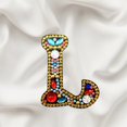 thumbnail image 3 of Porte-clés de Noël 26 Lettres Pendentif Strass, 3 of 8