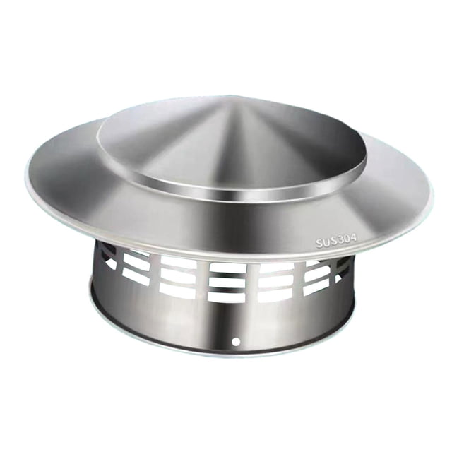 simhoa Fireplace Chimney Cap Pipe Cap Protector Rainproof Roof Vent Cap for Outdoor M
